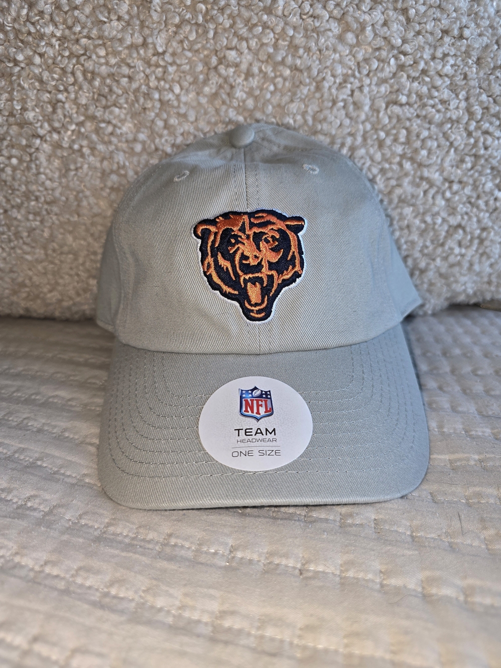 NFL Chicago Bears Light Khaki Adjustable Cap with Embroidered Logo
